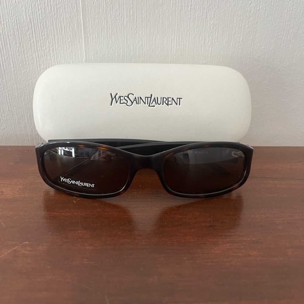 Brand New - Yves Saint Laurent Tortoise Sunglasses: 6037 & Case